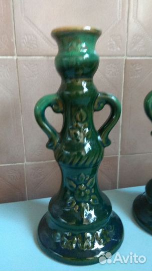 Керамический подсвечник