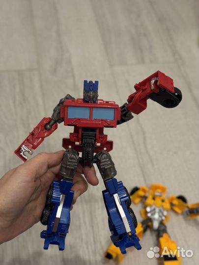 Бамблби и оптимус прайм трансформеры 23 см