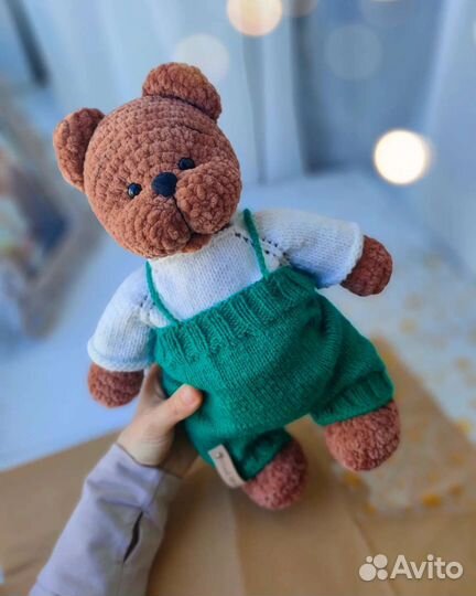 Мишка вязаный