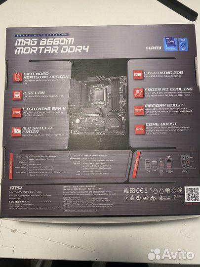 Материнская плата msi b660m mortar ddr4