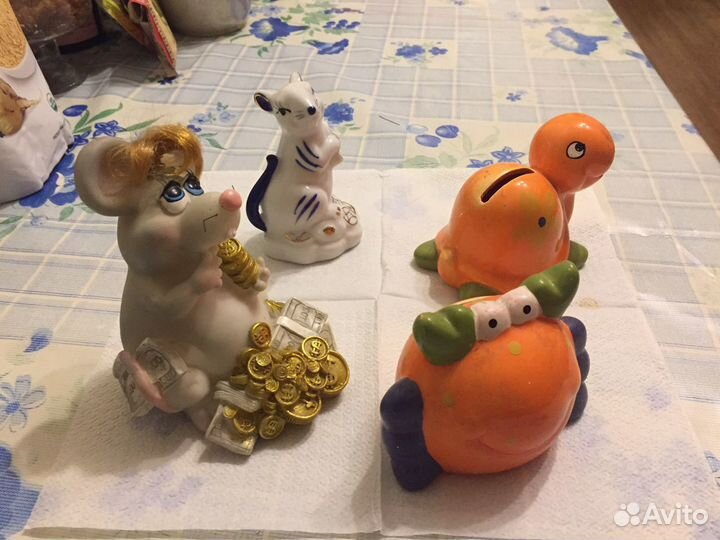 Копилка, игрушка коллекционная гжель