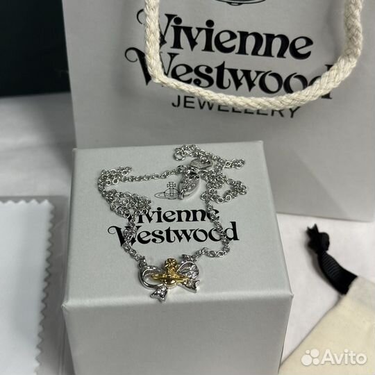 Подвеска цепочка Vivienne Westwood бант