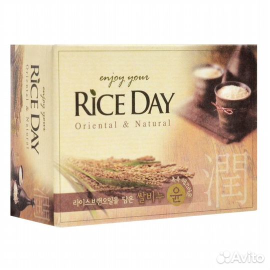 Мыло-скраб lion Riceday Рисовые отруби, 100 г