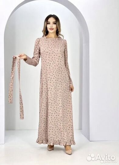 Платье длинное в пол мусульманское