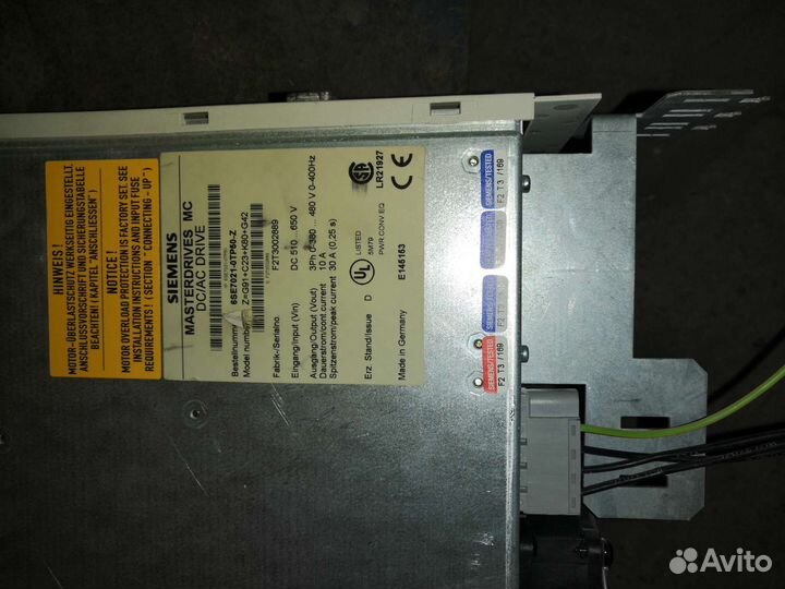 Инвертор Siemens masterdrives