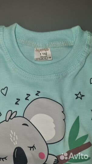 Пижама детская 80-86 новая
