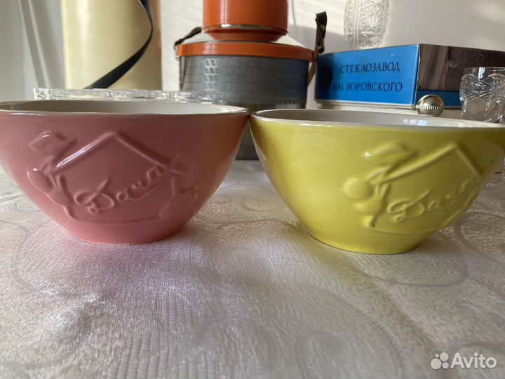 Посуда СССР: термос,хрусталь,керамика