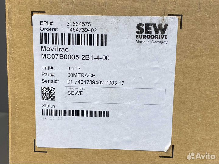 Sew MC07B0005-2B1-4-00 00mtracb новый, 4 шт