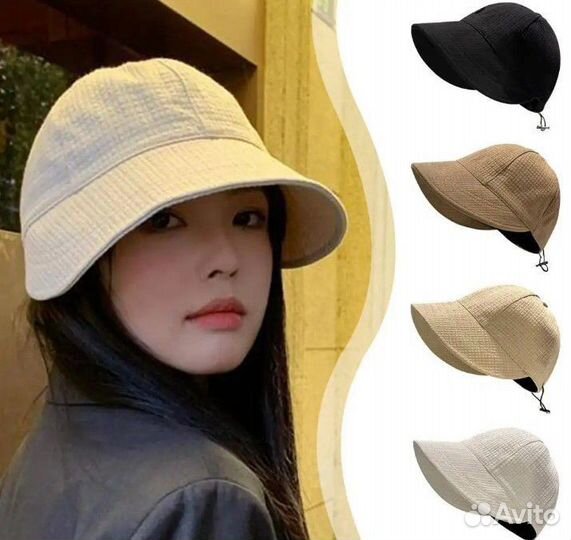 Шляпа кепка панама большого размера женская летняя