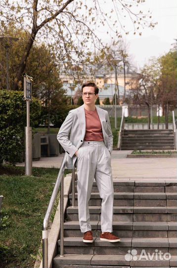 Мужской костюм из хлопка