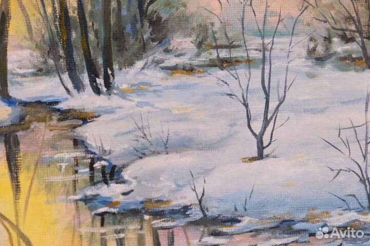Весенний пейзаж масло