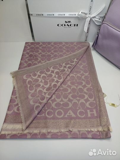 Палантин шарф кашемир Coach