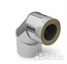 Сендвич-колено 90* (430/0,8мм +нерж) d150x210 Фер