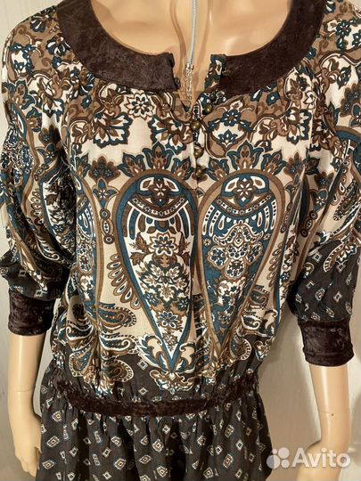 Платье туника 100 Натуральное Пр-во Италия 50, 52