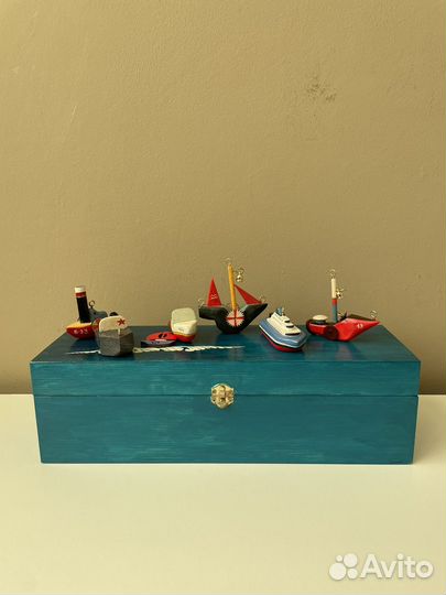 Елочные игрушки из дерева ручной работы