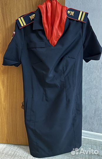 Платье Полиция с коротким рукавом