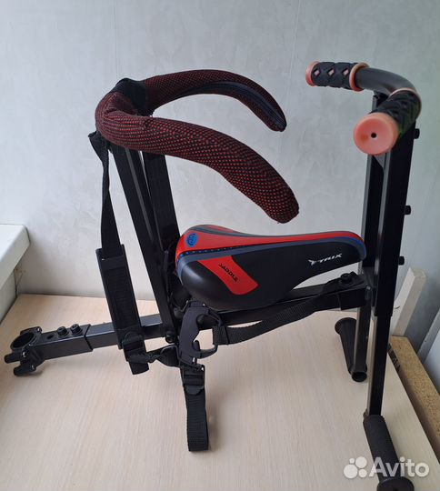 Детское кресло на велосипед переднее