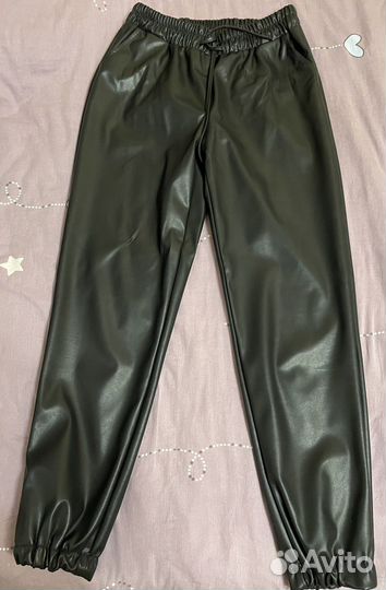 Брюки кожаные