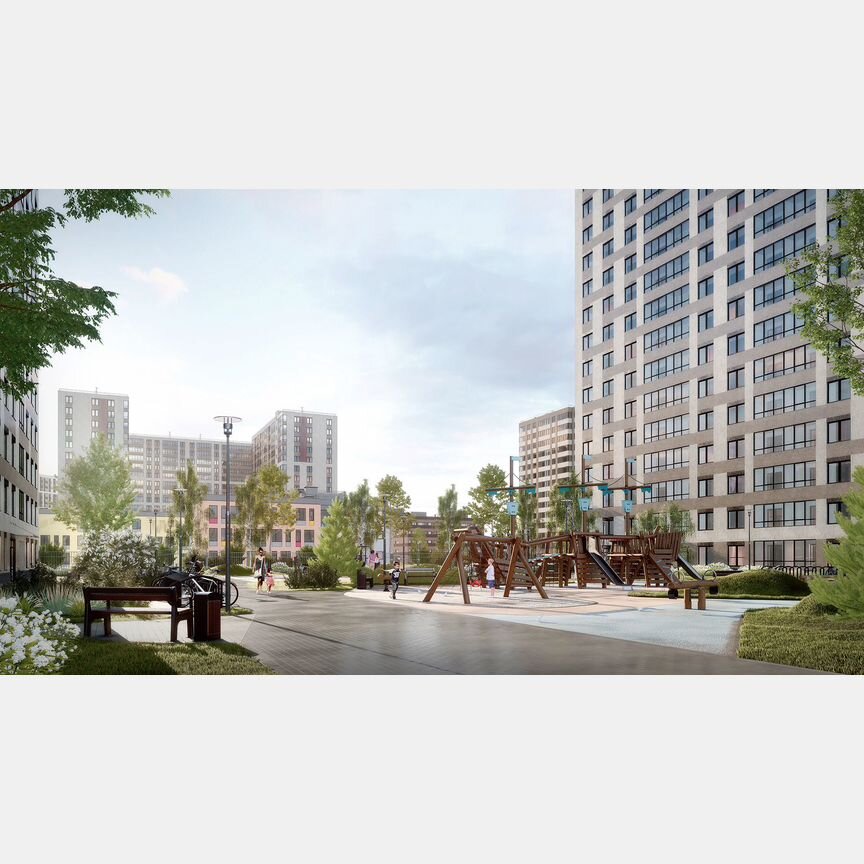 2-к. квартира, 57,1 м², 5/15 эт.