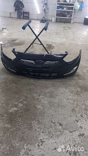 Бампер передний hyundai solaris