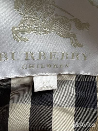 Пуховик Burberry детский