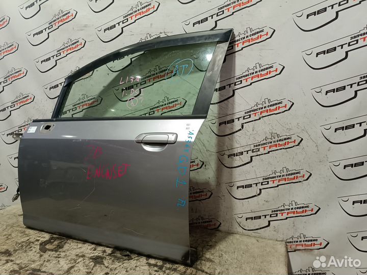 Дверь honda FIT jazz GD1 GD2 GD3 GD4 67050SAA010ZZ передняя левая серебро, NH642M QA5363