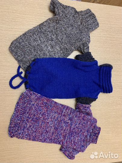 Вязанные комбинезон/свитер/жилет для собачки,щенка