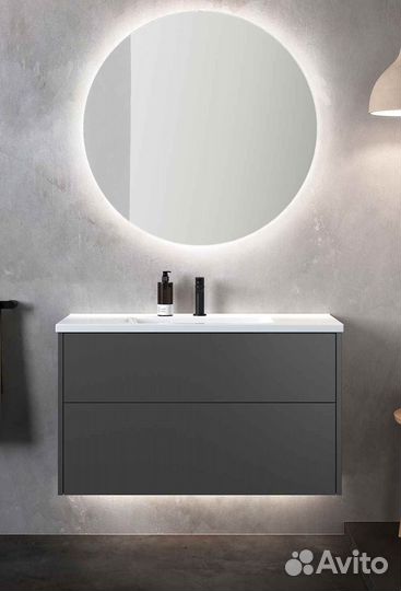 Зеркало в ванную с подсветкой круглое Sun