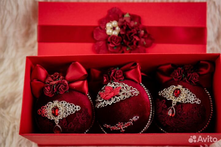 Подарочный набор ёлочных шаров