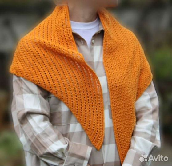 Хлопковая шаль бактус