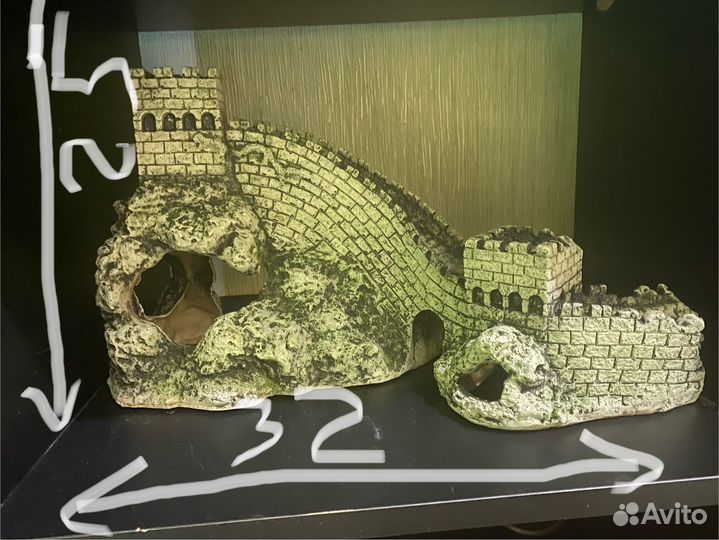 Декор для аквариума замок