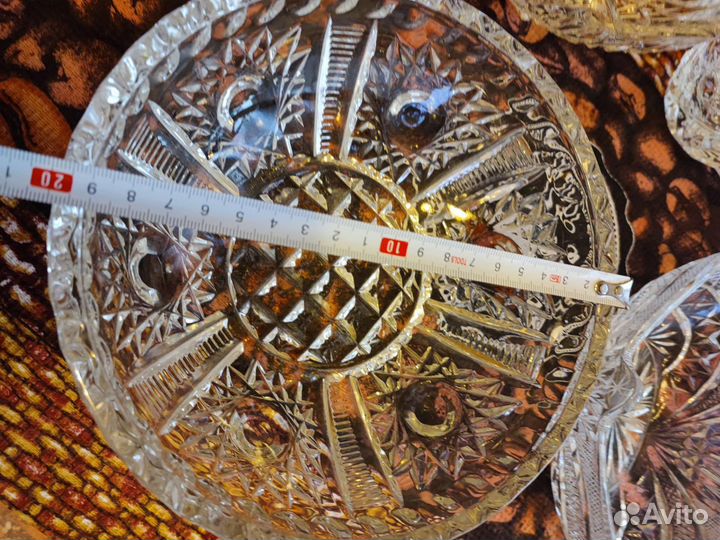 Салатники хрустальные