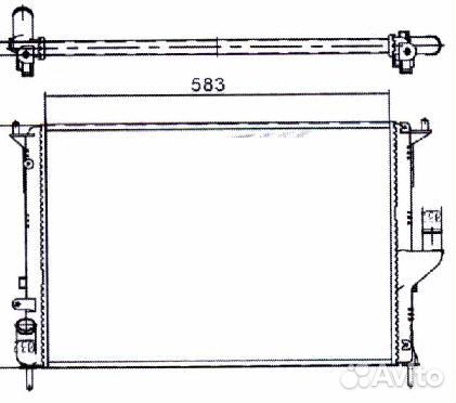 Радиатор Sandero