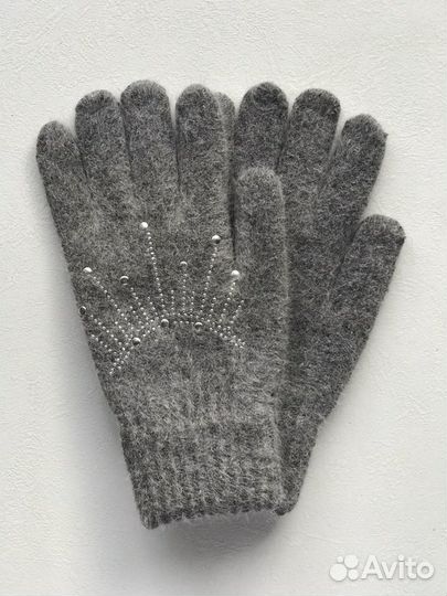 Перчатки двухслойные шерсть новые