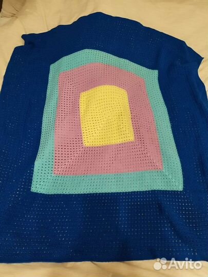 Плед детский вязаный ручная работа