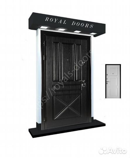 Трехконтурная металлическая дверь