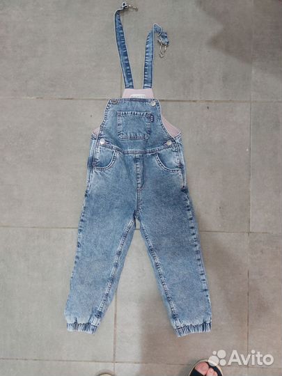 Джинсы на девочку утепленные 104