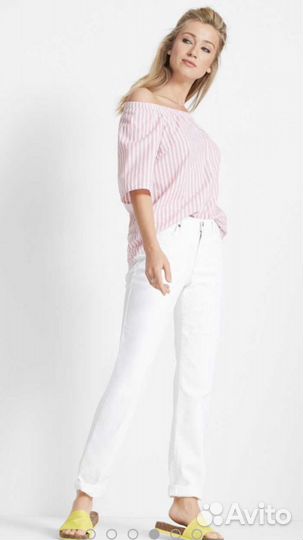 Джинсы белые