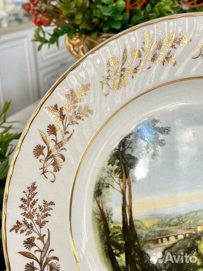 Тарелка настенная пейзаж Barrats of Staffordshire