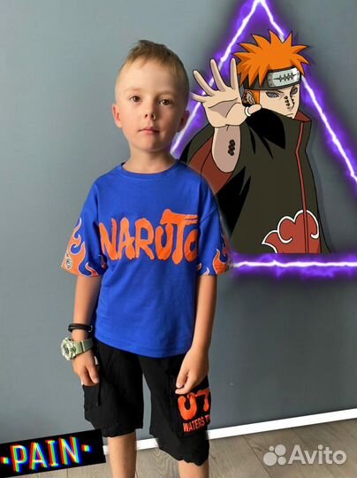 Костюм детский двойка летний Наруто