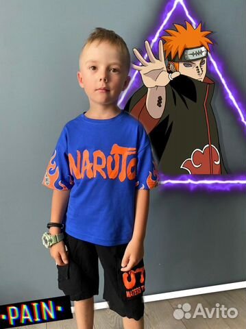 Костюм детский двойка летний Наруто