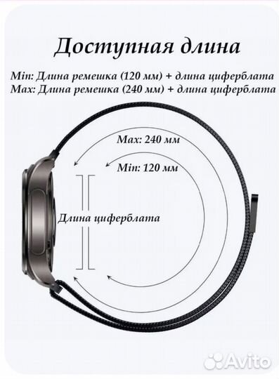 Два ремешка для часов 22 мм