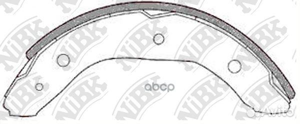Колодки тормозные барабанные FN2275 NiBK