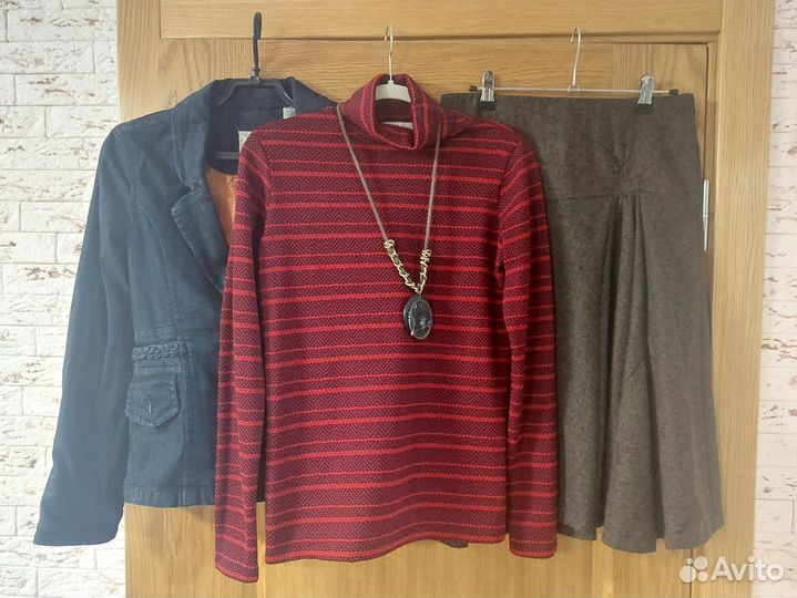 Водолазка трикотажная яркая в полоску Италия