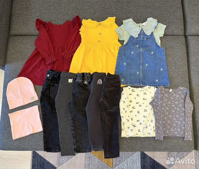 Детские вещи для девочки пакетом 98