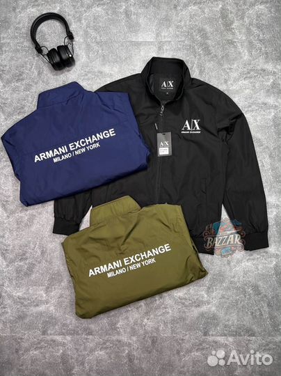 Бомбер armani exchange черный