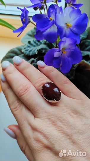 Сердолик кольцо серебряное