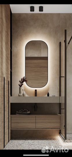 Led зеркало в душевую