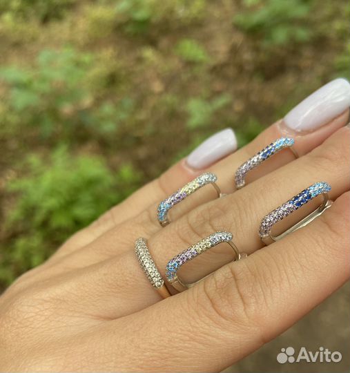 Серьги серебро 925