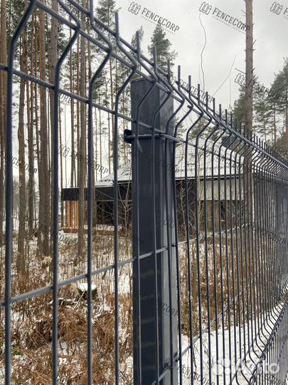 Забор из сетки 3D Гиттер 5 мм